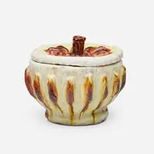 Alice Colonieu, Covered vessel, c. 1950, glazed earthenware