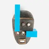 Boolean and African mask (Watchman) by Piergiorgio Robino & Edoardo U. Trave for Studio Nucleo, 2017, epoxy resin, African mask, sold Dec 2024