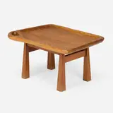 attribution Atelier Marolles, Coffee table, c. 1960, oak