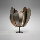 André Jean Doucin, Table lamp, c. 1970, sheet metal, steel