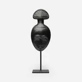 Marino Le Vaucour, Mask, c. 1950, enameled earthenware