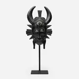 C. Andrea, Mask wall sconce, c. 1940, glazed earthenware