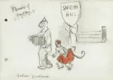 Parade of Nations by Jack Butler Yeats, pencil and watercolour, sold Apr 2017