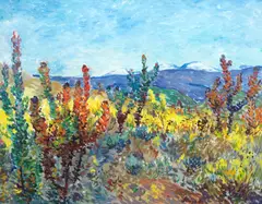 François Krige, Landscape, oil on canvas