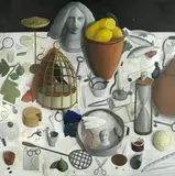 Brian Sayers, 'Still life with lemons I', oil on canvas