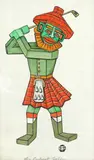 Louis Wain, 'The Cubist Golfer'