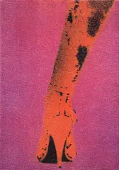 Red shoe by Nick Walker, offered Apr 2017
