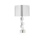 Nogaro Castagnon, A Modernist table lamp circa 1970, Chromed metal