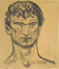 Maurice Sterne, Head of Cain, 1906, charcoal and graphite on paper