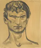 Maurice Sterne, Head of Cain, 1906, charcoal and graphite on paper