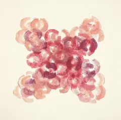 Untitled by Kutluğ Ataman, 2006, Lippenstift auf Velin, sold May 2011