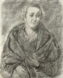 Bildnis Elisabeth Ascher by Otto Dix, Um 1947, Kohle auf Velin, sold May 2011