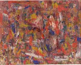 Arthur Köpcke, Indian Summer I, 1959, Acryl auf Leinwand. Mit Künstlerleiste