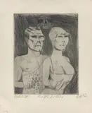Otto Dix, Verächter des Todes, 1922, Kaltnadel auf Velin