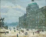 Paul Hoeniger, Berliner Schloß im Schnee, 1913, Öl auf Leinwand