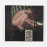 Janusz Walentynowicz, Her Garden, 1999, reverse-painted cast glass, oil paint, welded and patinated steel