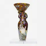 Michael Lucero, Hey Jerome Have a Good Day from the New World series, 1993, glazed and hand-painted earthenware