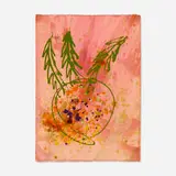 Untitled (Ikebana) by Dale Chihuly, acrylic and metallic paint on paper, sold Jan 2021
