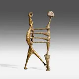 Untitled (Two Figures) by Harry Bertoia, c. 1945, bronze-plated steel, sold Jan 2021