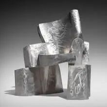 Jim Cole, Checkerboard chair, 2000, stainless steel