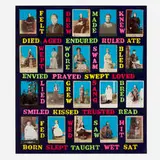 Peter Ketchum, Life Quilt (Female), 1992, mixed media vintage photographs and acrylic on canvas