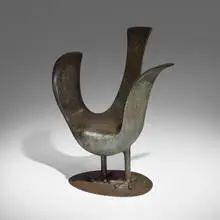 Judy Kensley McKie, Sea Gull chair, 1999, patinated bronze