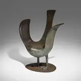Sea Gull chair by Judy Kensley McKie, 1999, patinated bronze, sold Dec 2024