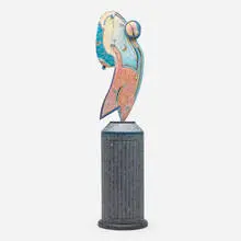 Tommy Simpson, Wing II (Cabinet), c. 1996, carved and painted wood
