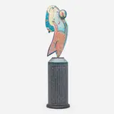 Tommy Simpson, Wing II (Cabinet), c. 1996, carved and painted wood