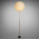 Isamu Noguchi, Akari light sculpture, model BB3-55DD, washi paper, bamboo, enameled cast iron