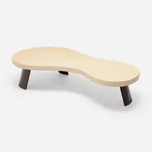 Paul Theodore Frankl, Coffee table, model 5028, c. 1948, lacquered cork, mahogany