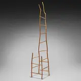 Jon Brooks, Styx ladder-back chair, 1986, maple, enamel paint, brass