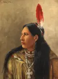 Ellen Francis Burpee Farr, Portrait of Falling Star, 1897, oil on canvas