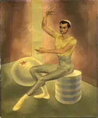 Mac Harshberger, A portrait of James Lyons, New York, 1945, oil on canvas