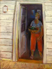 Emory Ladanyi, The Door, 1957, oil on canvas