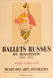 Ballets Russes de Diaghilew (Cz. 54) by Pablo Picasso, 1939, Color lithographic poster, sold Sep 2016