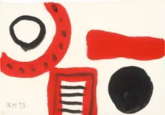 Roger Hilton, Ohne Titel, 1973, Gouache auf Velin