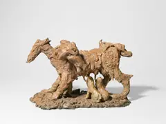 Jonathan Meese, Kleiner Wolf (Small Wolf), 2007, Bronze mit bräunlicher Patina