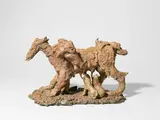 Jonathan Meese, Kleiner Wolf (Small Wolf), 2007, Bronze mit bräunlicher Patina