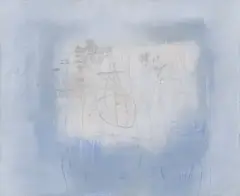 Erwin Bechtold, In der Schwebe, 1959, Mischtechnik auf Leinwand