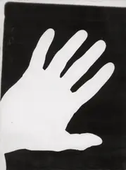 Franz Roh, Ohne Titel (Photogramm Hand), 1922, Vintage. Photogramm. Silbergelatinepapier, Unikat