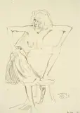 Otto Dix, Erna mit aufgestützten Armen