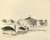 Wilhelm Thöny, Paris, Assembleé Nationale. 1930er Jahre