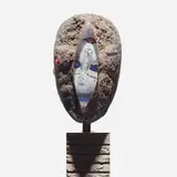 Bertil Vallien, Untitled from the Head series, 1997, cast glass, concrete, iron