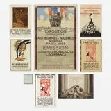 Art Déco, Important 1925 Paris Exposition Internationale des Arts Décoratifs graphics collection, 1925, color lithograph, etching on paper