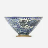 Vessel with black cat by Walter Inglis Anderson for Shearwater Pottery, c. 1945, glazed earthenware, sold Jan 2021