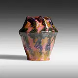 George E. Ohr, Vase, 1897-1900, glazed earthenware
