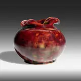 George E. Ohr, Vase, 1895-96, glazed earthenware