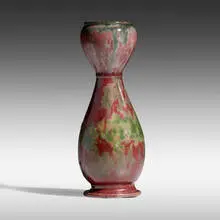 Vase by George E. Ohr, 1897-1900, glazed earthenware, sold Jan 2021