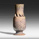 George E. Ohr, Vase, 1895-96, glazed earthenware